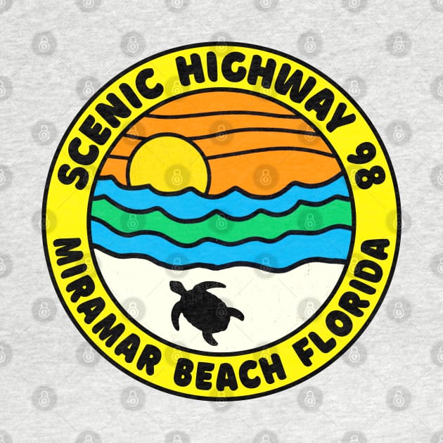 Scenic Highway 98 Miramar Beach Florida Palms Panhandle Emerald Coast by TravelTime